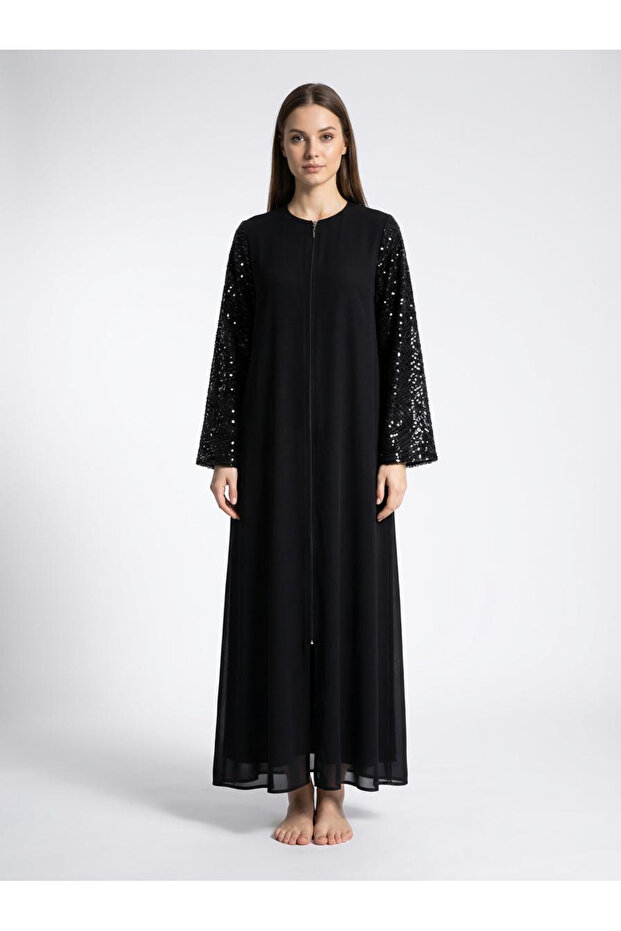 Sleeves with Sequins, Ferace Black F-0081