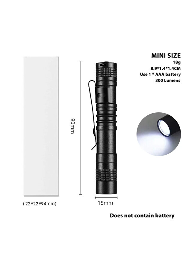 Heinast Fixed Focus short-1PC 1-4PCS Mini Portable LED Pen Light Pocket Ultra Bright High Lumens Han