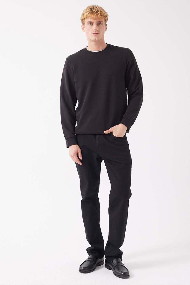 سترة رجالية أساسية من القطن المضلع - 6