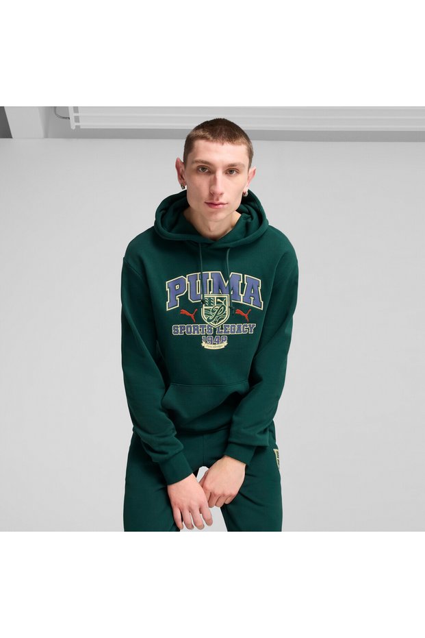 Mens SPORTS LEGACY Graphic Hoodie - Green