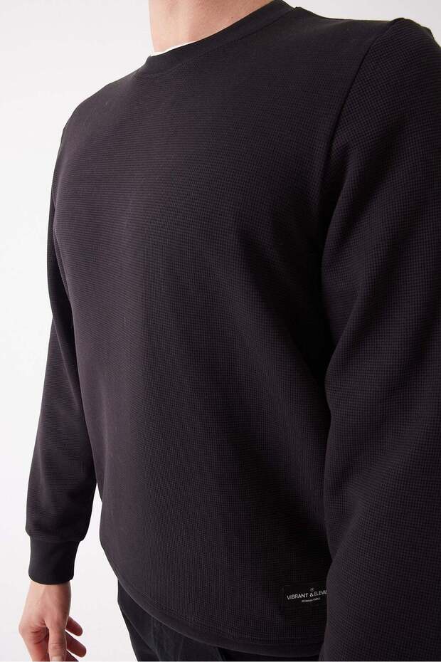 سترة رجالية أساسية من القطن المضلع - 7