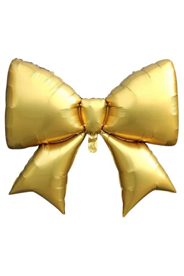 Retro Gold Bow Foil Balloon 98X75 cm
