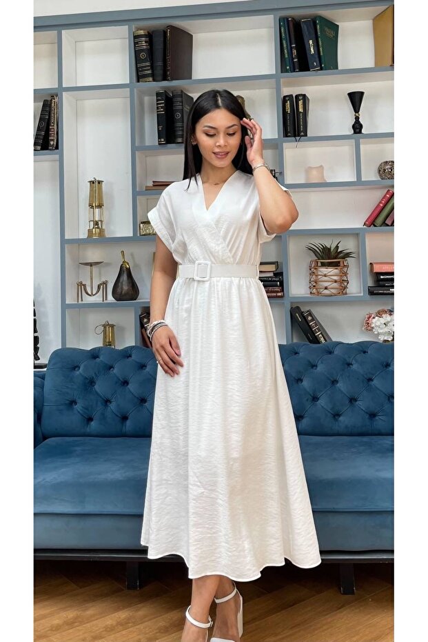 Keten Anvelok Belted Dress