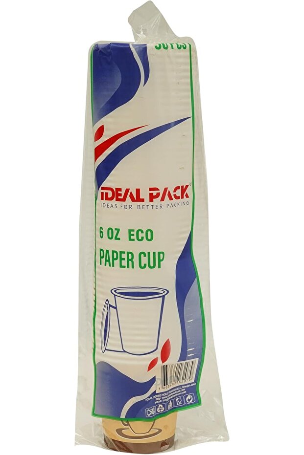 - PAPER CUP ECO - 6 OZ - Disposable Paper Cups [ 50 PCS ]