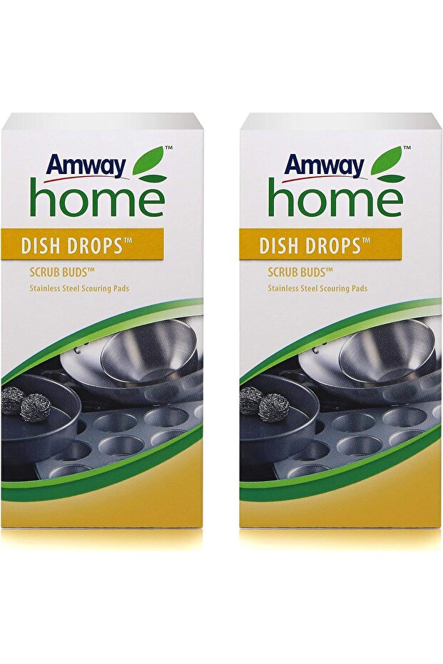 Kyonlinesell Amway Dishwasher Wires Home ™ Dish Drops ™ Scrub Buds ™ 2 Packages, Total 8 Pieces (Item No:110