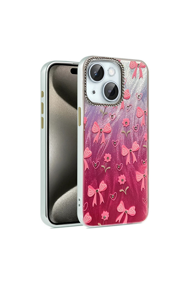 Newface iPhone 14 Case Blade Mirrored Patterned Cover - Pattern 3 - 2