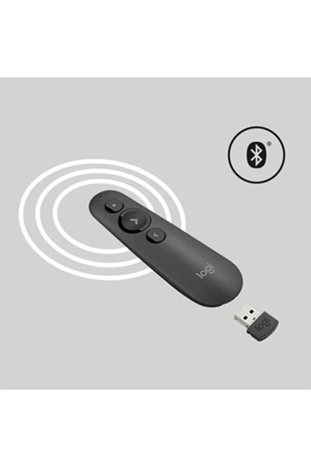 R500 Laser Sunum Kumandası, Kablosuz, 20M Menzil, USB Rec Blueetooth Bağlantı, - 5