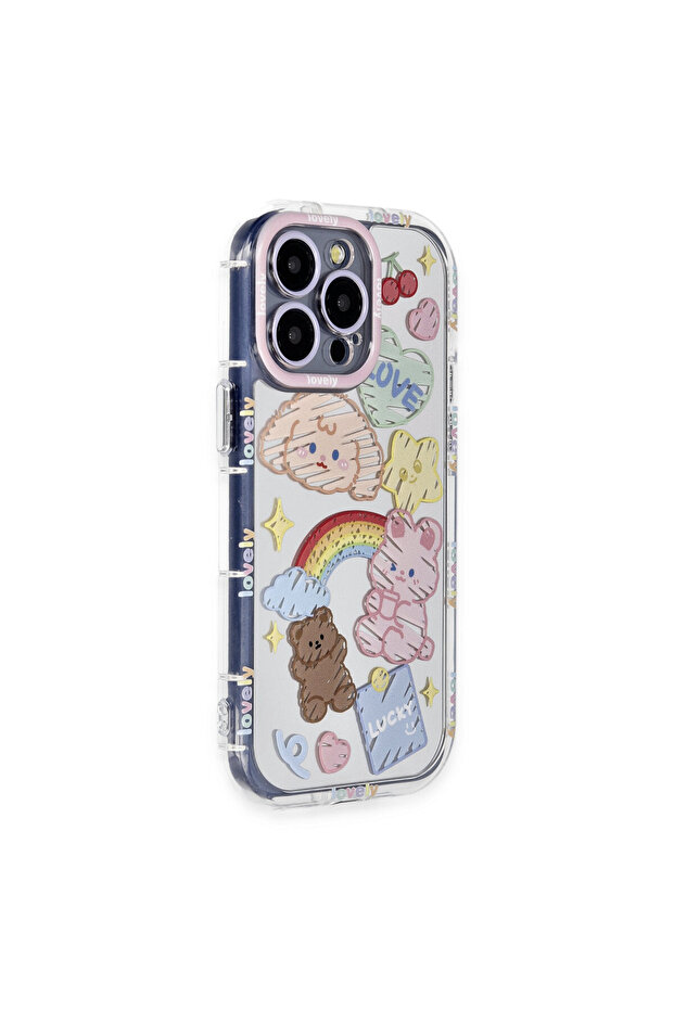 Newface iPhone 15 Pro Max Case Reflexion Patterned Cover - Pattern 4 - 3