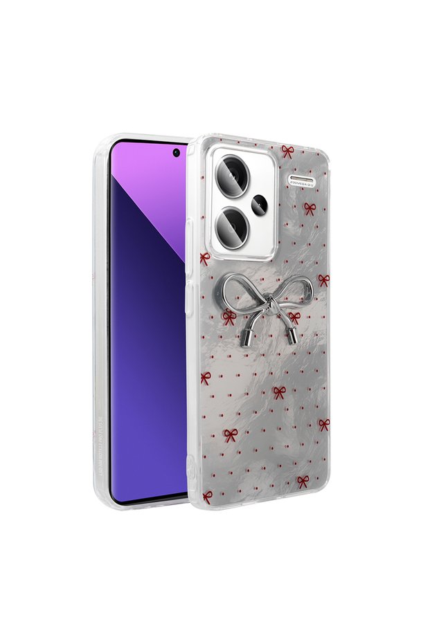Redmi Note 13 Pro Plus 5g Case with Camera Protrusion, Shiny Happy Silicone Cover
