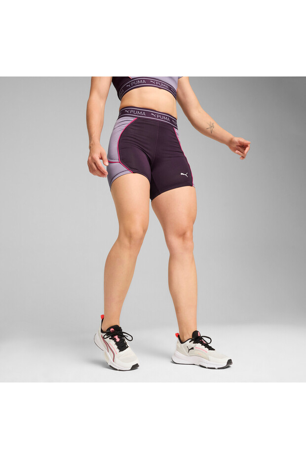 Womens TRAIN STRONG 5" Shorts - Purple