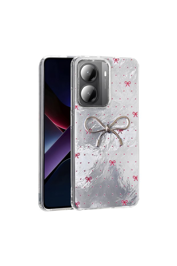 Poco X7 Pro Case Shiny Happy Silicone Cover with Camera Protrusion and Glossy Figure