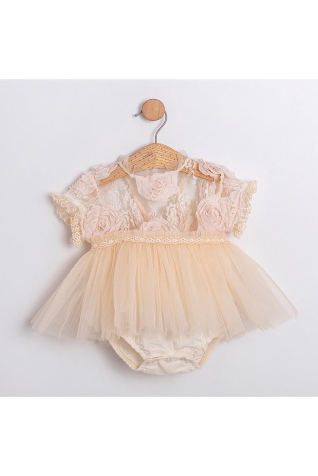 Baby Girls Jumpsuit Short Sleeves for Special Day