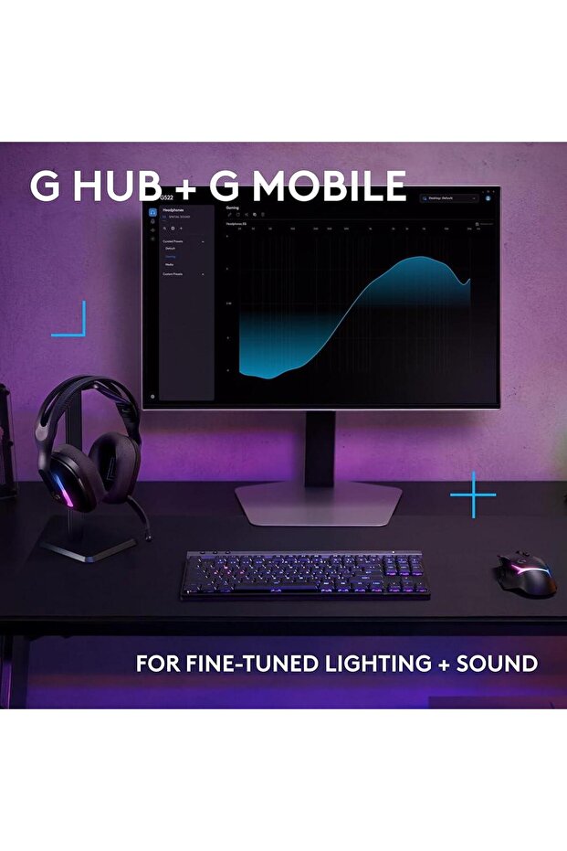 سماعة الألعاب اللاسلكية G522 LIGHTSPEED، بتقنية LIGHTSYNC RGB - 6