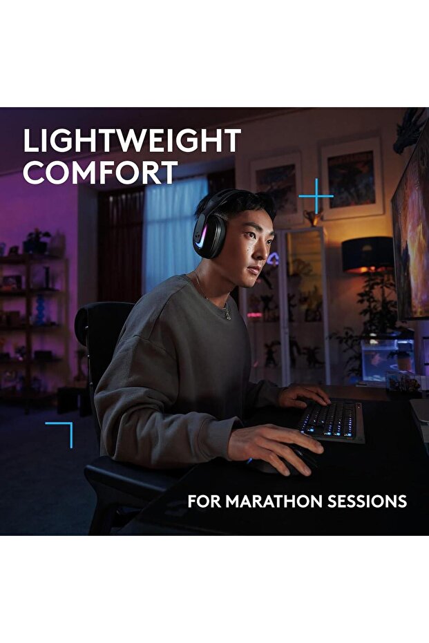 سماعة الألعاب اللاسلكية G522 LIGHTSPEED، بتقنية LIGHTSYNC RGB - 5