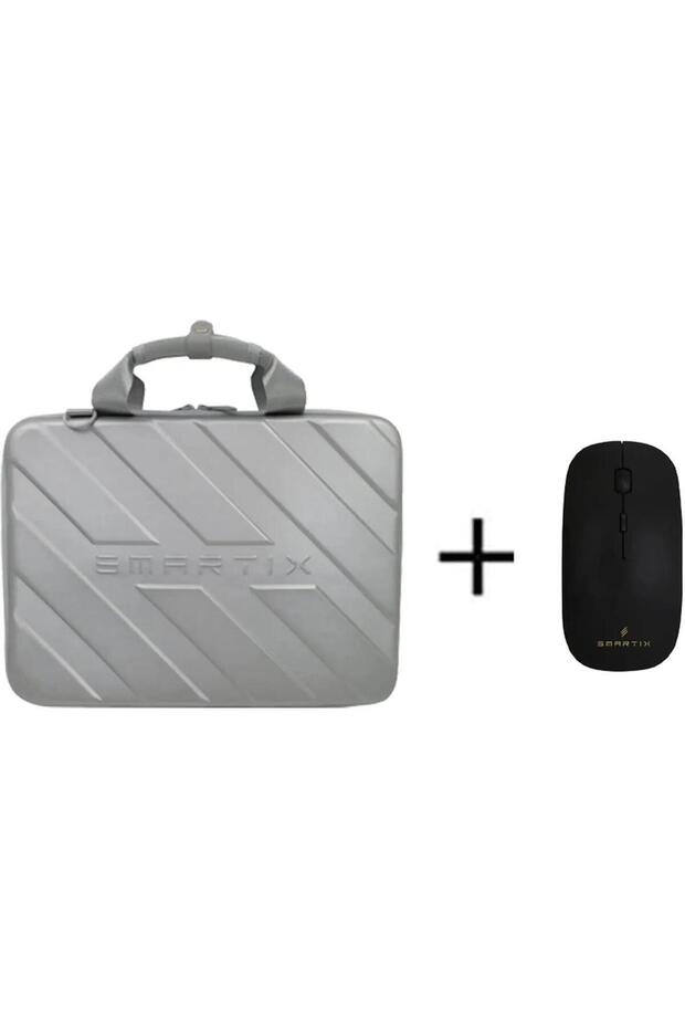 Premium Laptop Bag Designer Silver + Mouse