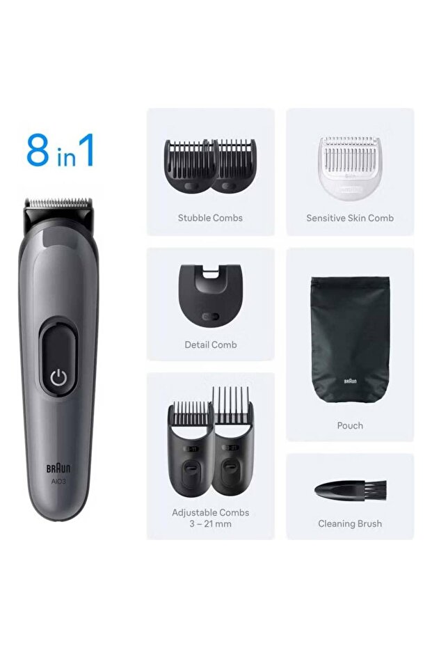 Series 3 8-in-1 Grooming Kit – AIO 3540 - 2