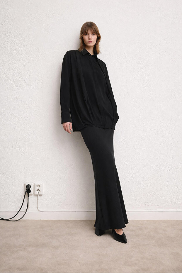 DRAPELİ GÖMLEK - 1