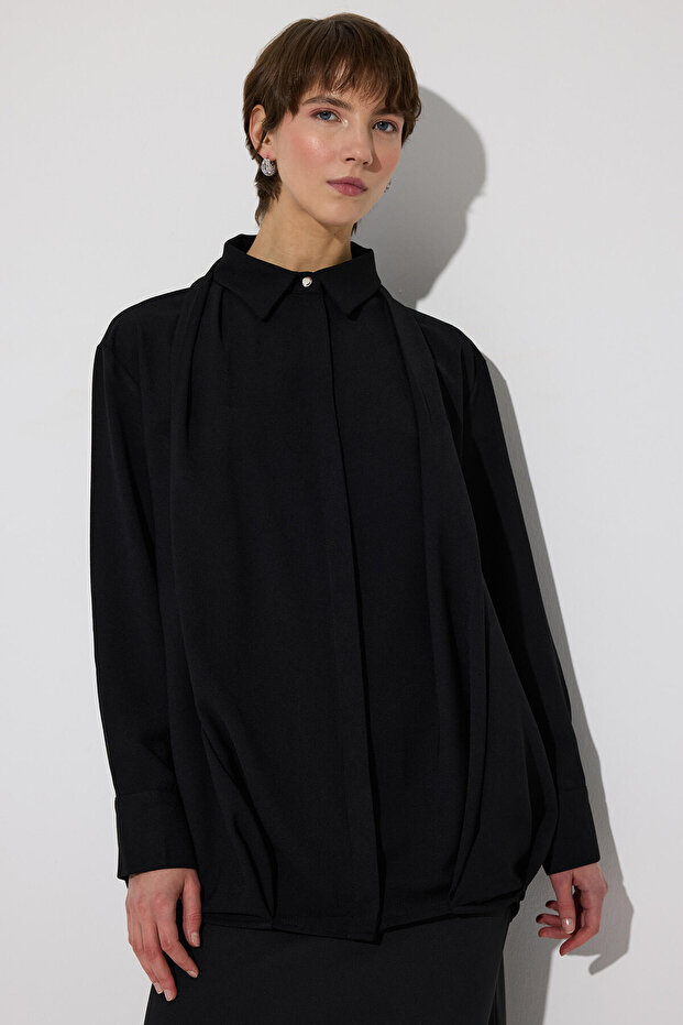 DRAPELİ GÖMLEK - 5