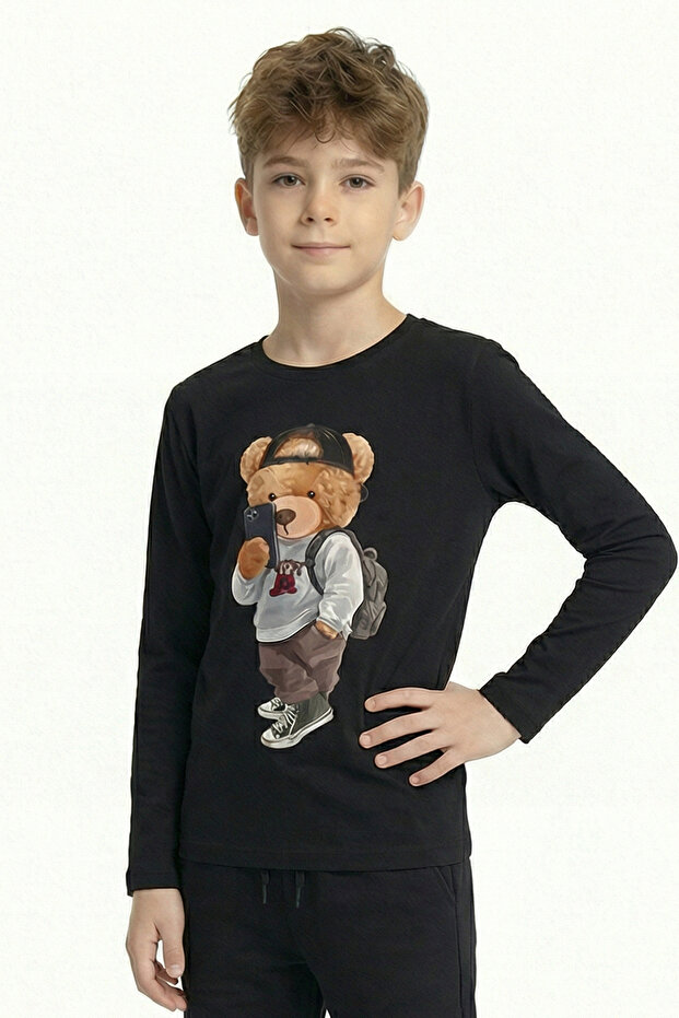 Printed Boy's Long Sleeve T-Shirt B2