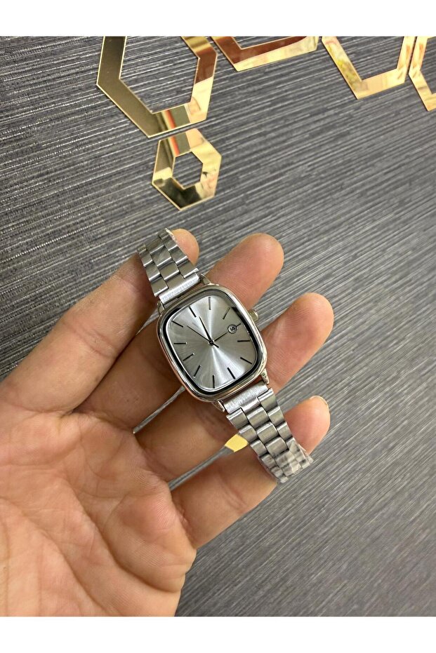 Çelik Kordon Takvimli Kadın Kol Saati - 7