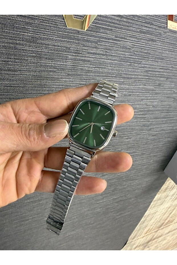 Çelik Kordon Takvimli Erkek Kol Saati - 3