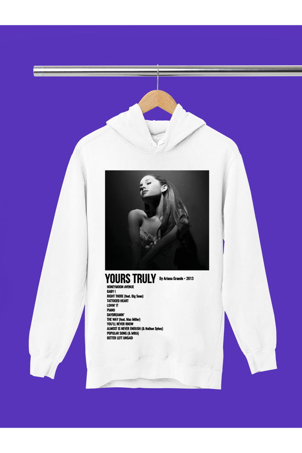Ariana Grande Printed 3-Yarn Quality Soft Texture Hooded Children's Sweatshirt
