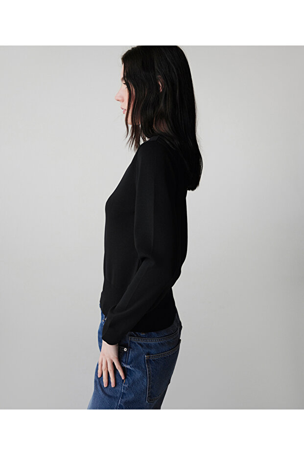 Strass taş şeritli triko - 5