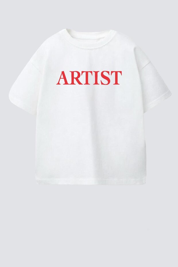 Unisex Kids Cotton Crew Neck Printed T-Shirt