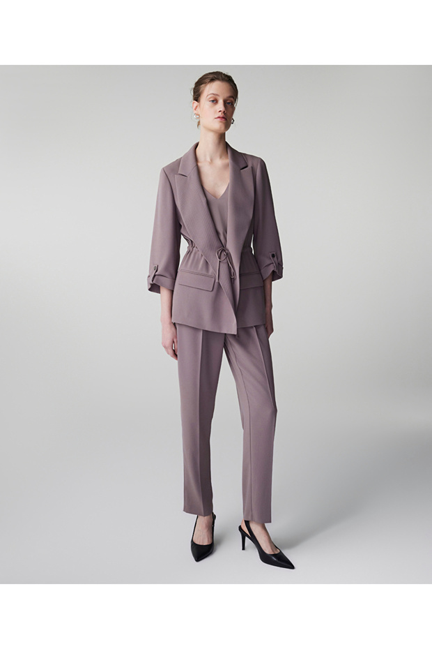 Belden bağlamalı blazer - 2