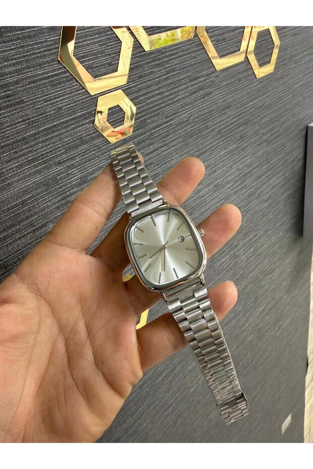 Çelik Kordon Takvimli Erkek Kol Saati - 3