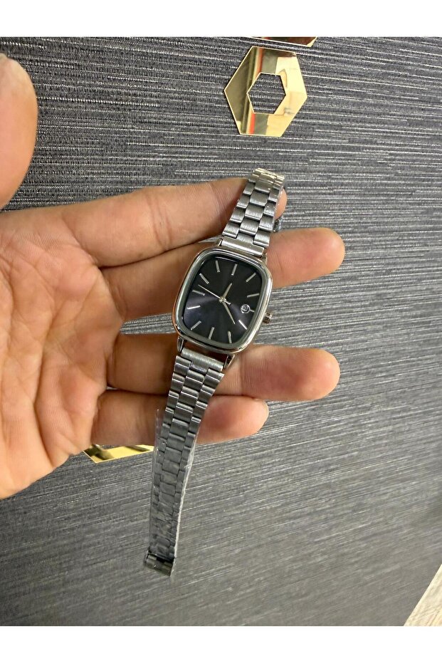 Çelik Kordon Takvimli Kadın Kol Saati - 5