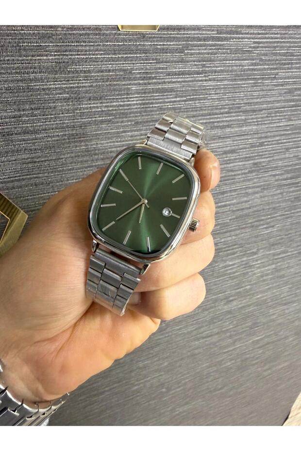 Çelik Kordon Takvimli Erkek Kol Saati - 4