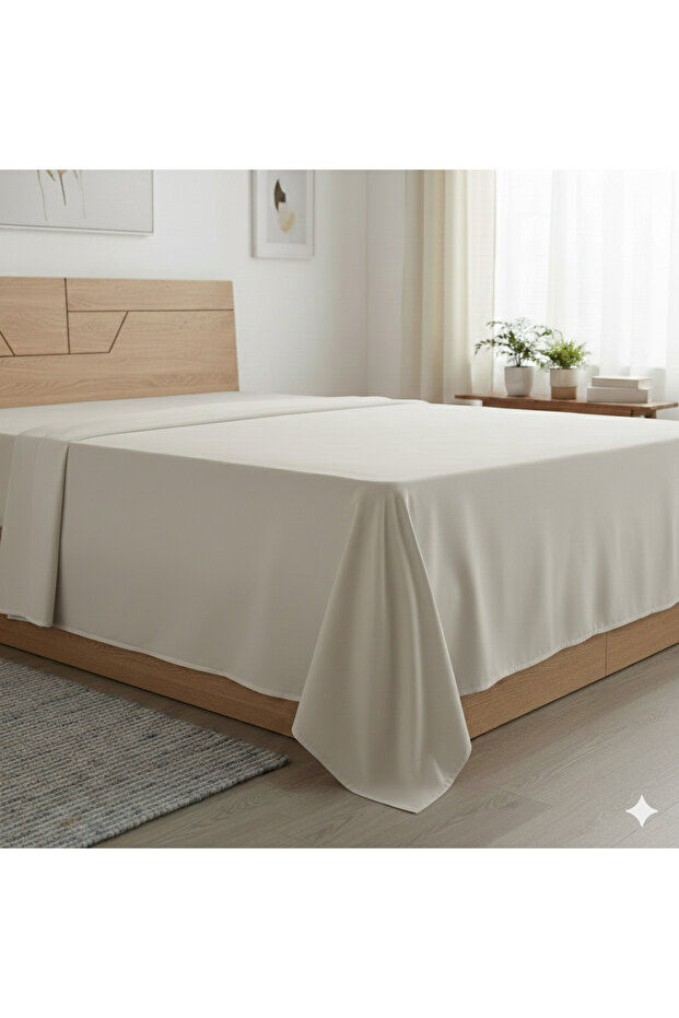 Single Flat Sheet Cotton Fabric Non-Elastic Sheet 160X240