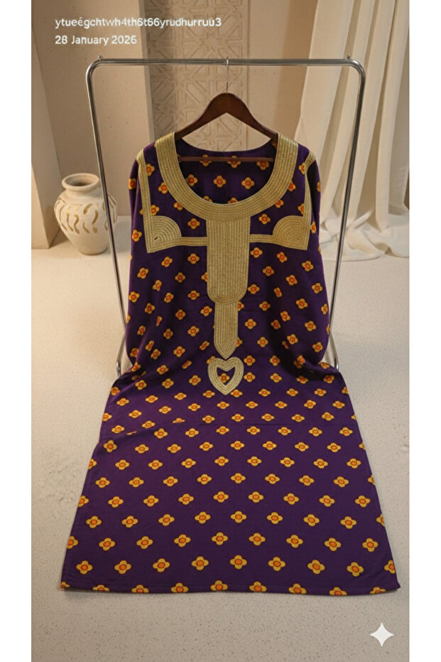 Ramadan Collection Ready to Stitch Mukhawar Jalabiya with Hand Embroidery