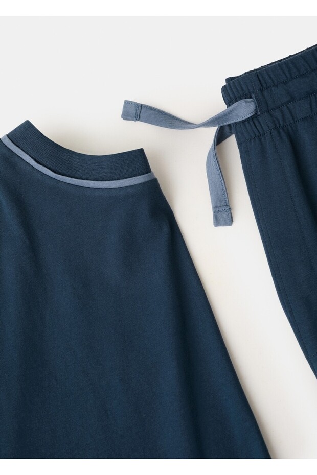 Pamuklu şort pijama takımı - 7