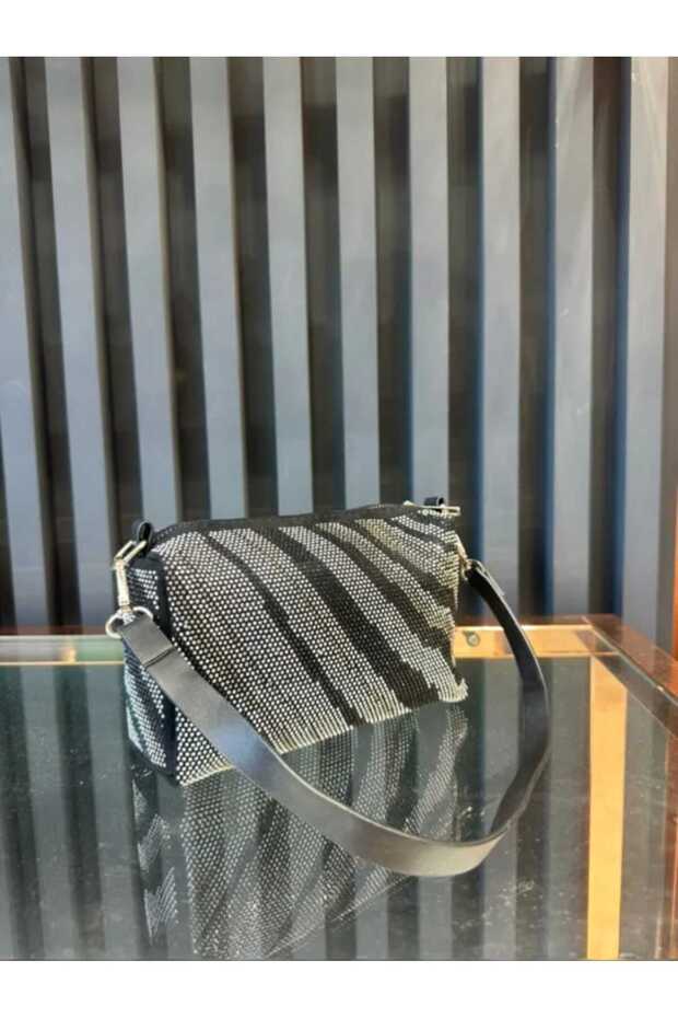 Women's Silver Stone Evening Dress Bag Fine Line