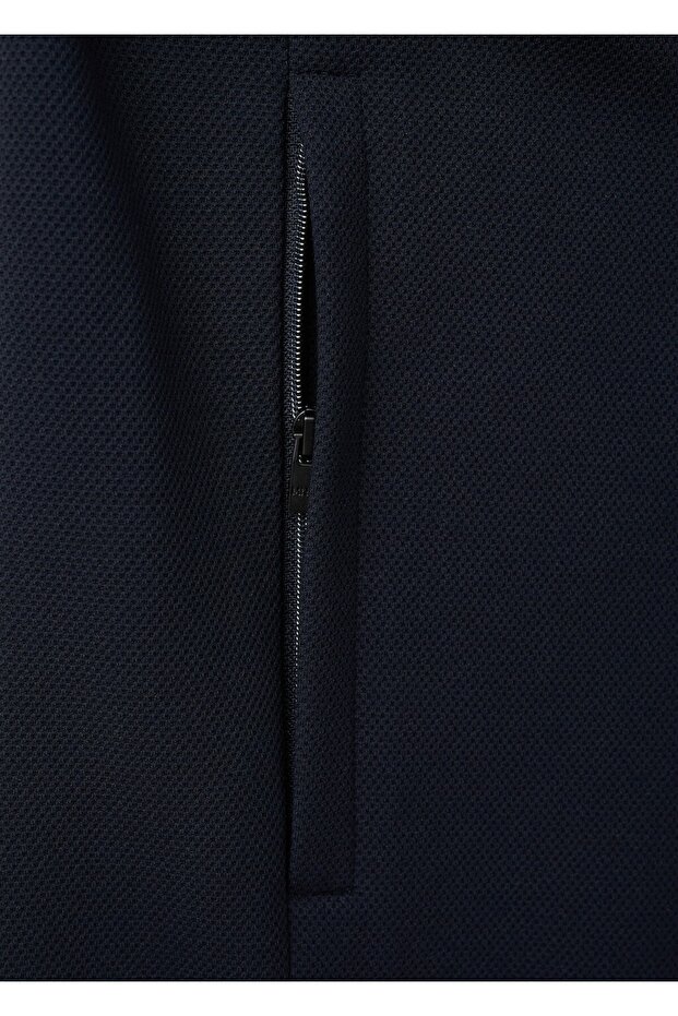 Regular-fit fermuarlı teknik sweatshirt - 5