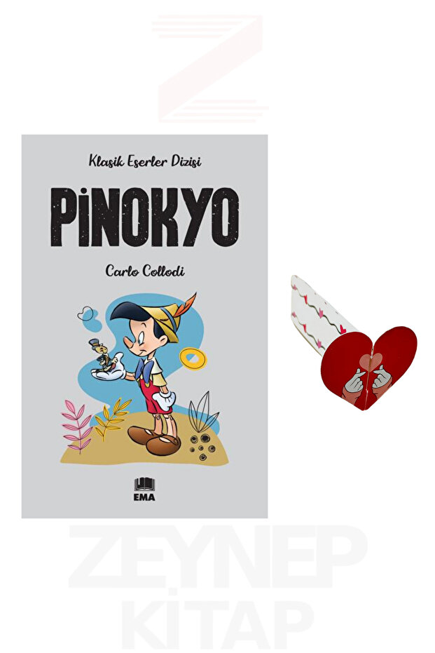 Pinokyo (Klasik Eserler Dizisi) Kalp Ayraç Hediye