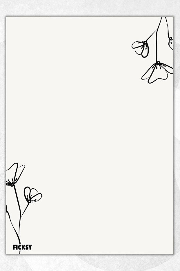 A5 Floral Notepad Unlined Notebook - 50 Sheets - Memopad - Notepad - Notebook - Writing Paper