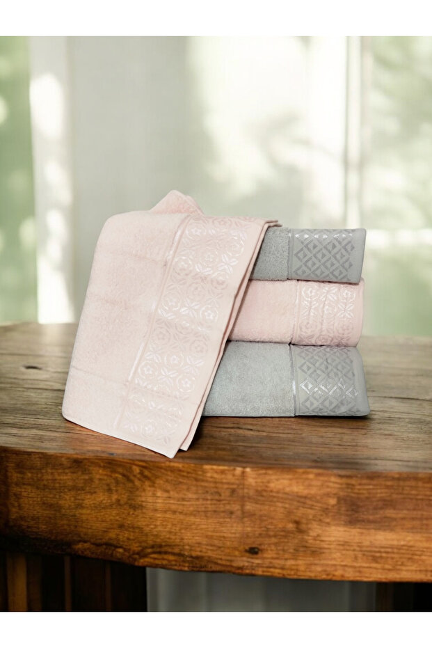 Bath Towel Set 100% Cotton 2 Pieces 50X90 cm and 2 Pieces 90X150 cm