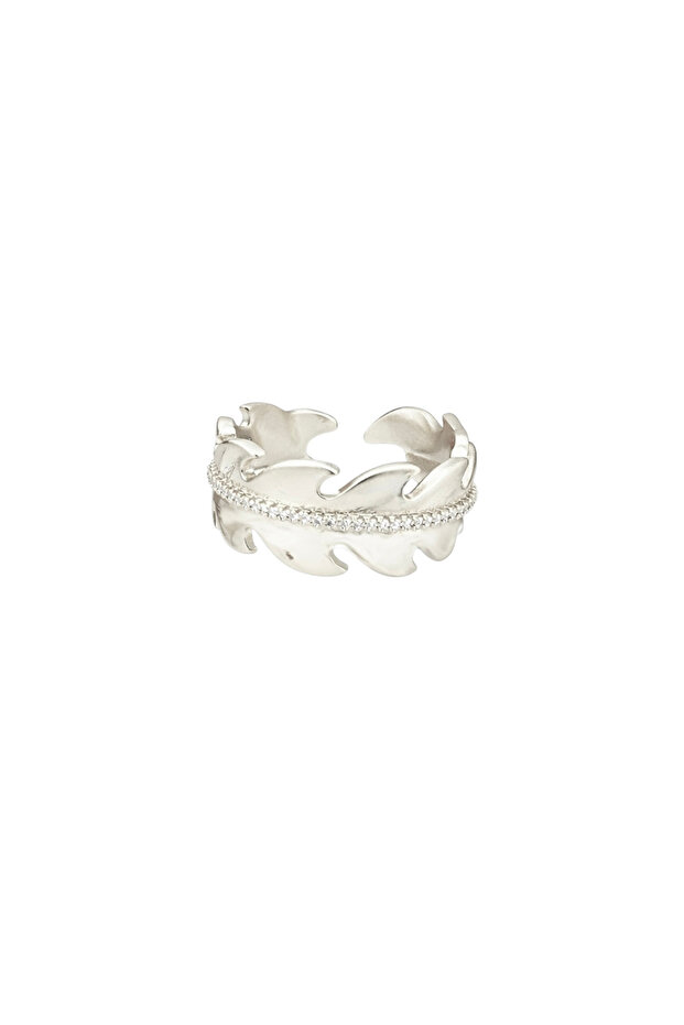 Leaf Stone Matte Ring - 1