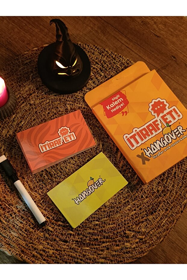Confess X Hangover Card Game - Entertaining Group Game with Pouch and Eraser Pen Gift