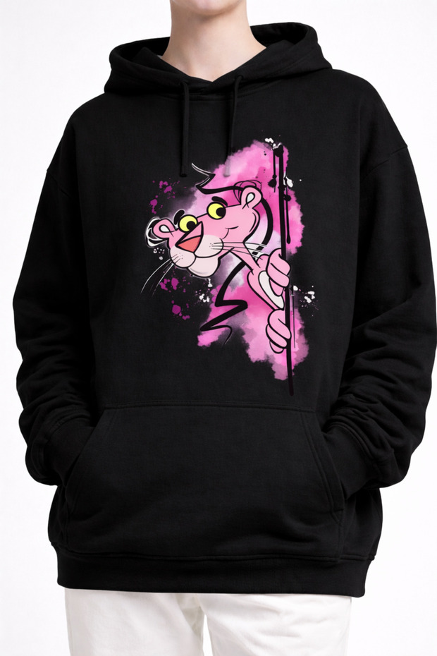 Unisex Oversize 100% Cotton Printed Hooded Sweatshirt