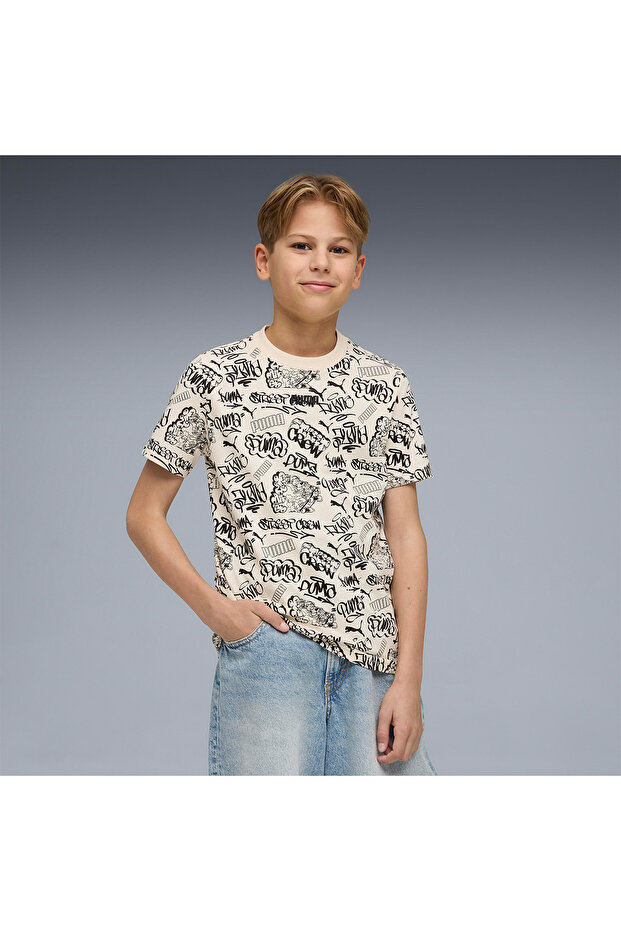 تي شيرت للأولاد من Mid 90s Aop