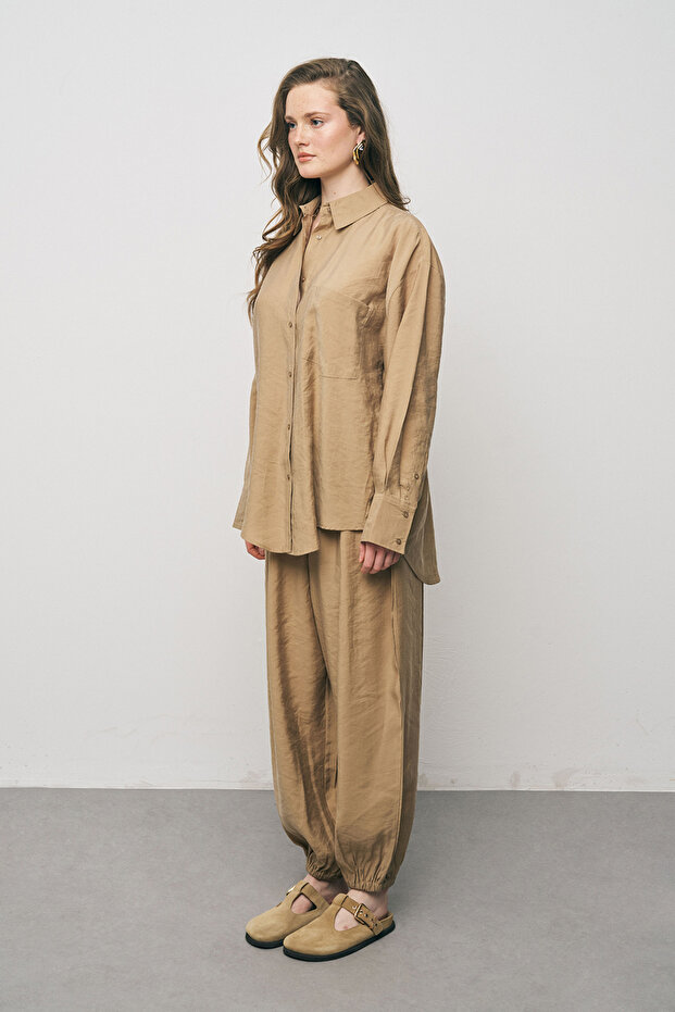 Women's Solid Color Basic Shirt - 4