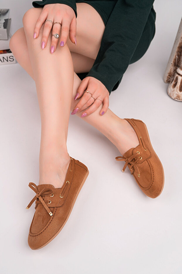 Women's Taba Calf Suede Loafer Casual Ballet Shoes