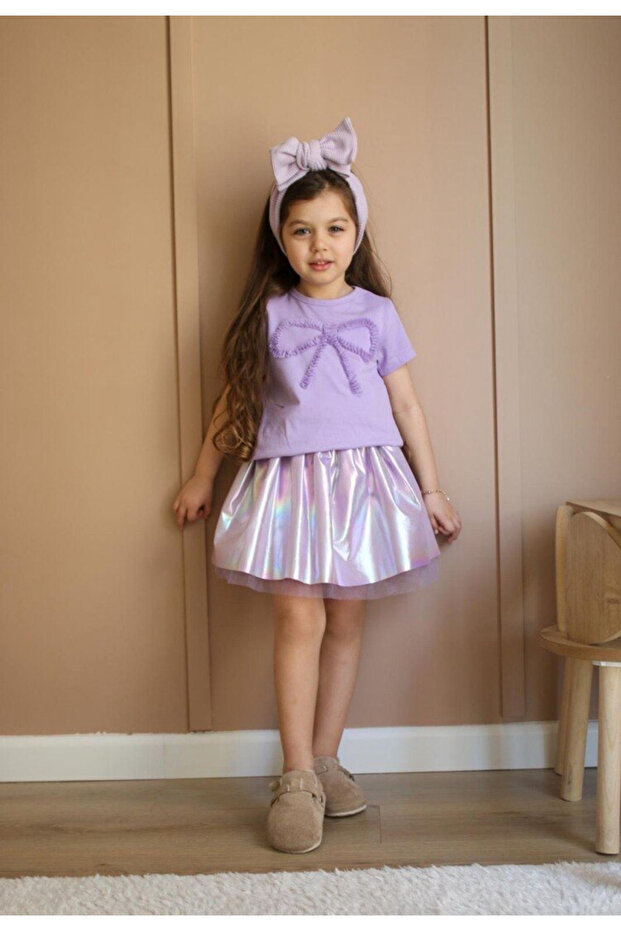 Hologram Skirt Set