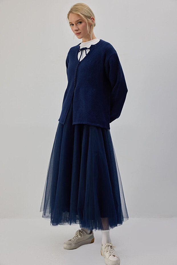 تنورة من التول المنتفخ
