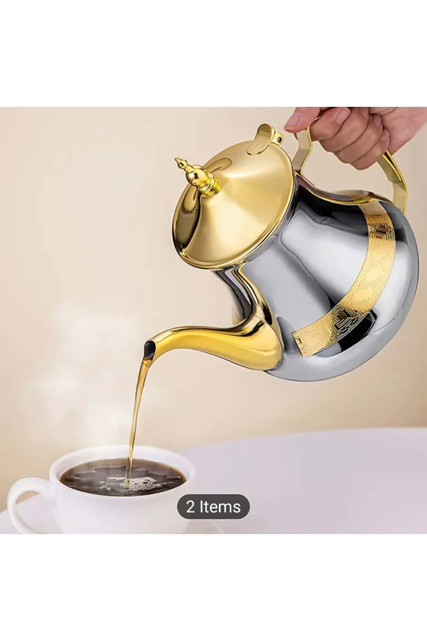Moroccan Tea Kettle, Stainless Steel Tea Kettle, Coffee Kettle 800ml