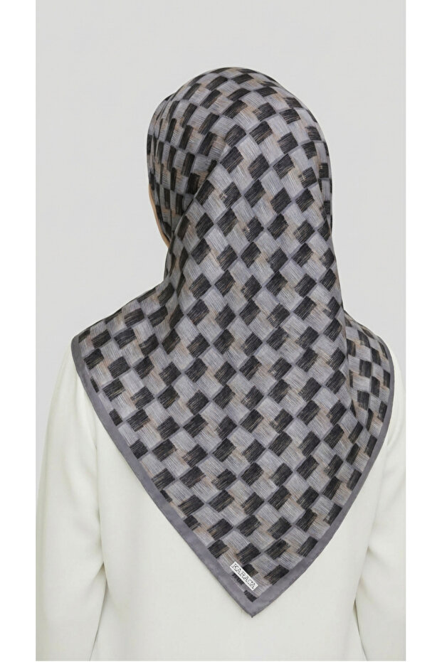 وشاح من الرايون بنمط الفسيفساء - 6